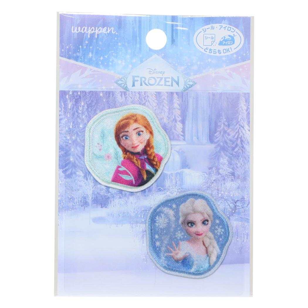 アナと雪の女王 ワッペン ミニアイロンパッチシール2枚セット ディズニー パイオニア 手芸用品 キャラクター グッズ メール便可 シネマコレクション