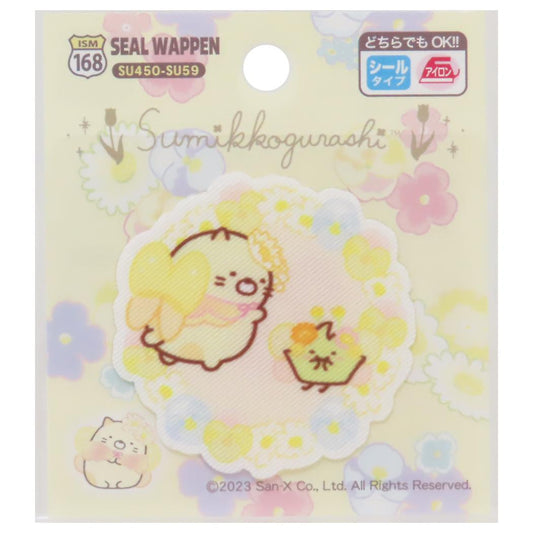すみっコぐらし アイロンパッチシール シールワッペン ねこ ざっそう サンエックス パイオニア 手芸用品 キャラクター グッズ メール便可 シネマコレクション