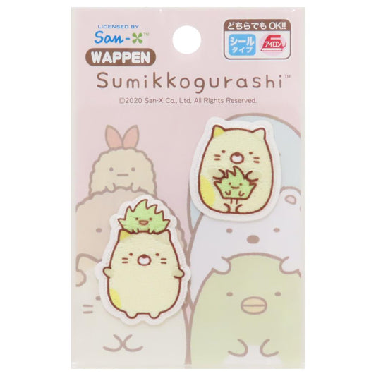 すみっコぐらし アイロンパッチシール ワッペン ねこ ざっそう サンエックス パイオニア 手芸用品 キャラクター グッズ メール便可 シネマコレクション