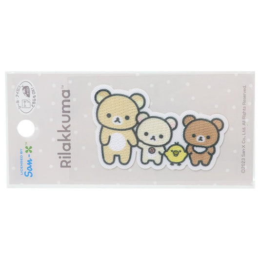 リラックマ ワッペン アイロンパッチシール サンエックス パイオニア 手芸用品 キャラクター グッズ メール便可 シネマコレクション