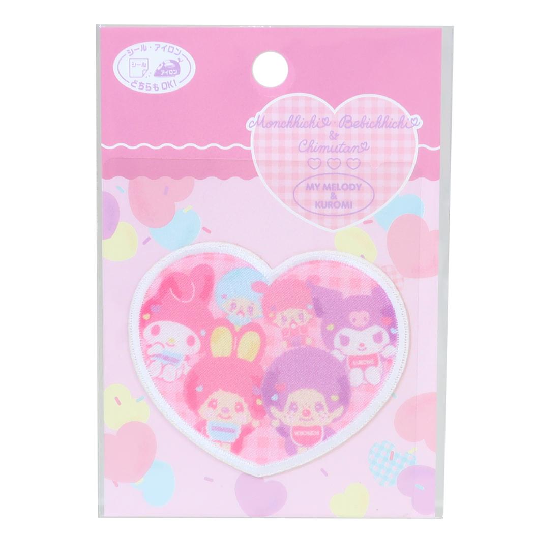 モンチッチxサンリオキャラクターズ ワッペン アイロンパッチシール モンチッチxマイメロ＆クロミ Sanrio パイオニア