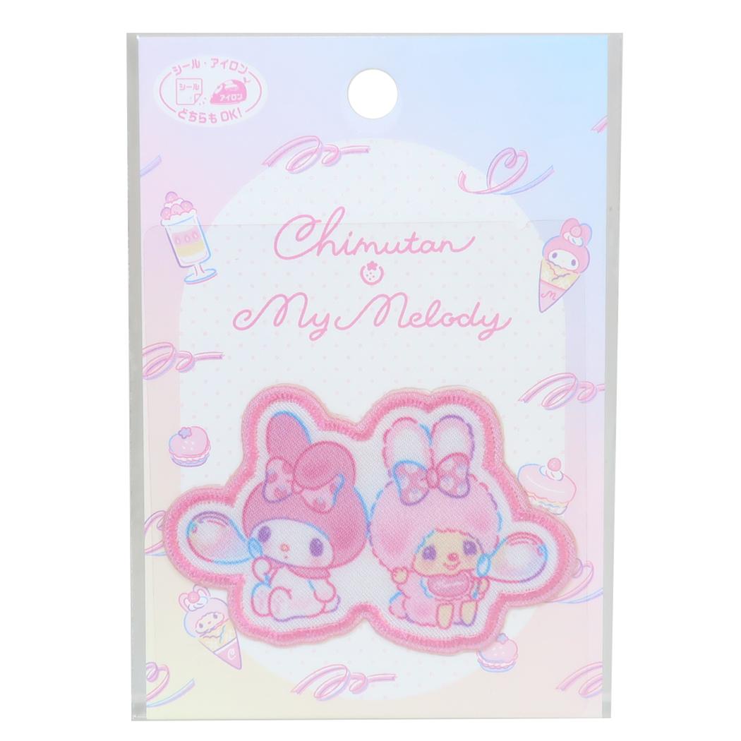モンチッチxサンリオキャラクターズ ワッペン アイロンパッチシール チムタンxマイメロ Sanrio パイオニア
