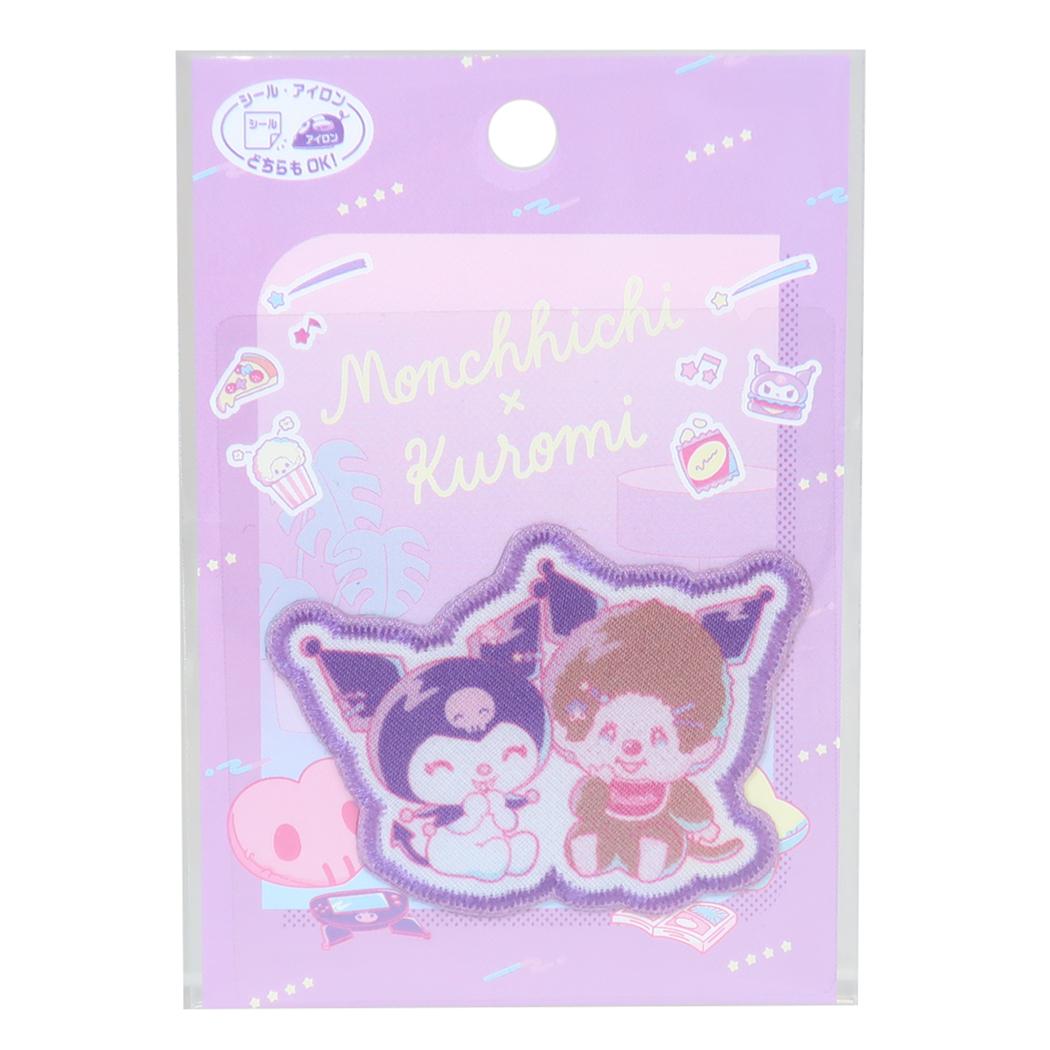 モンチッチxサンリオキャラクターズ ワッペン アイロンパッチシール モンチッチxクロミ Sanrio パイオニア