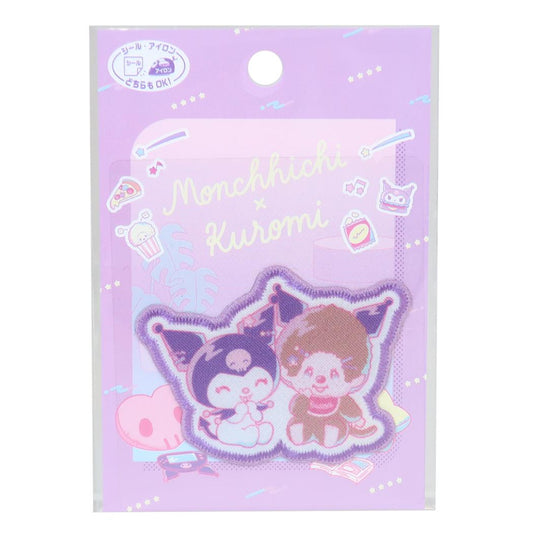 モンチッチxサンリオキャラクターズ ワッペン アイロンパッチシール モンチッチxクロミ Sanrio パイオニア