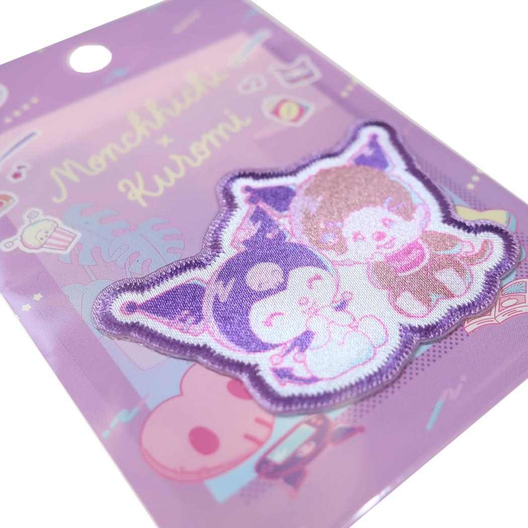 モンチッチxサンリオキャラクターズ ワッペン アイロンパッチシール モンチッチxクロミ Sanrio パイオニア