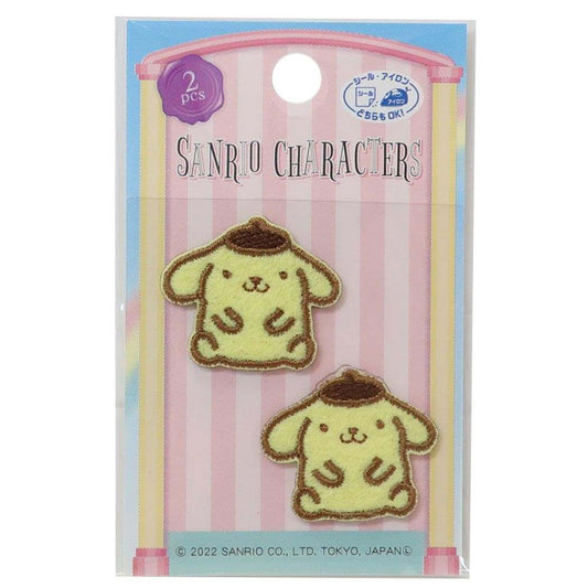 ポムポムプリンワッペンミニアイロンパッチシール2枚セットサンリオパイオニア手芸用品キャラクターグッズメール便可シネマコレクション