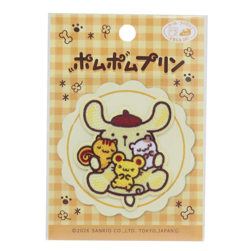 ポムポムプリン ワッペン アイロンパッチシール SCW80 サンリオ パイオニア 手芸用品 大きい キャラクター グッズ メール便可 シネマコレクション