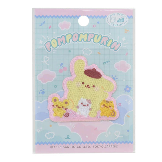 ポムポムプリン ワッペン アイロンパッチシール SCW81 サンリオ パイオニア 手芸用品 大きい キャラクター グッズ メール便可 シネマコレクション