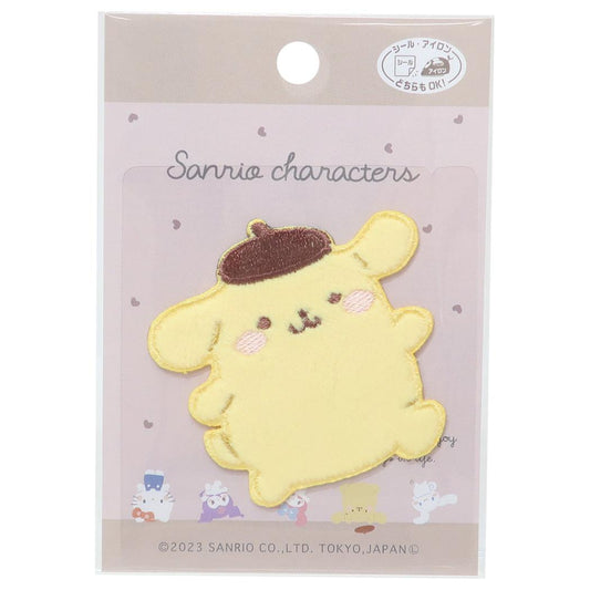 ポムポムプリン ワッペン アイロンパッチシール サンリオ パイオニア 手芸用品 キャラクター グッズ メール便可 シネマコレクション