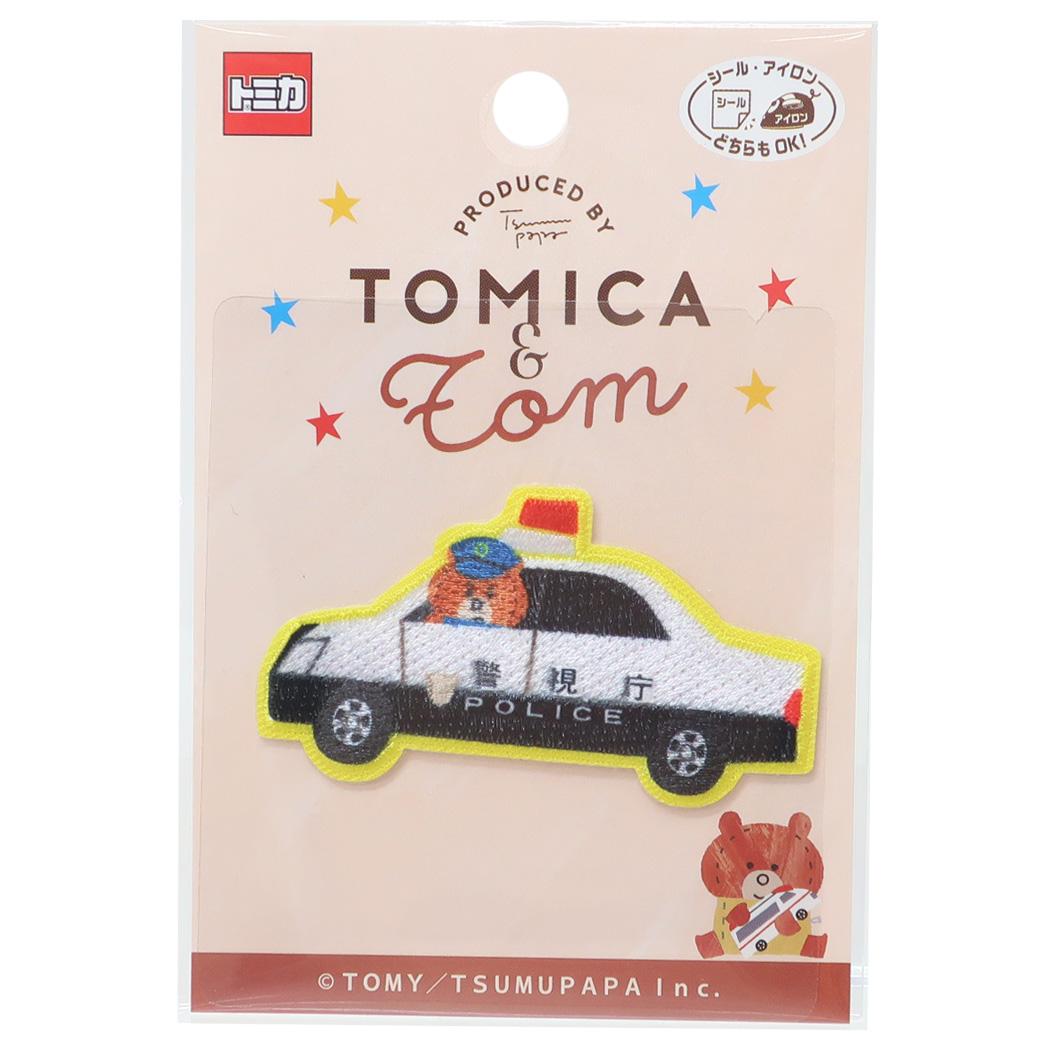 トミカ ワッペン アイロンパッチシール トミカ＆トム TOMICA パイオニア 手芸用品 キャラクター グッズ メール便可 シネマコレクション