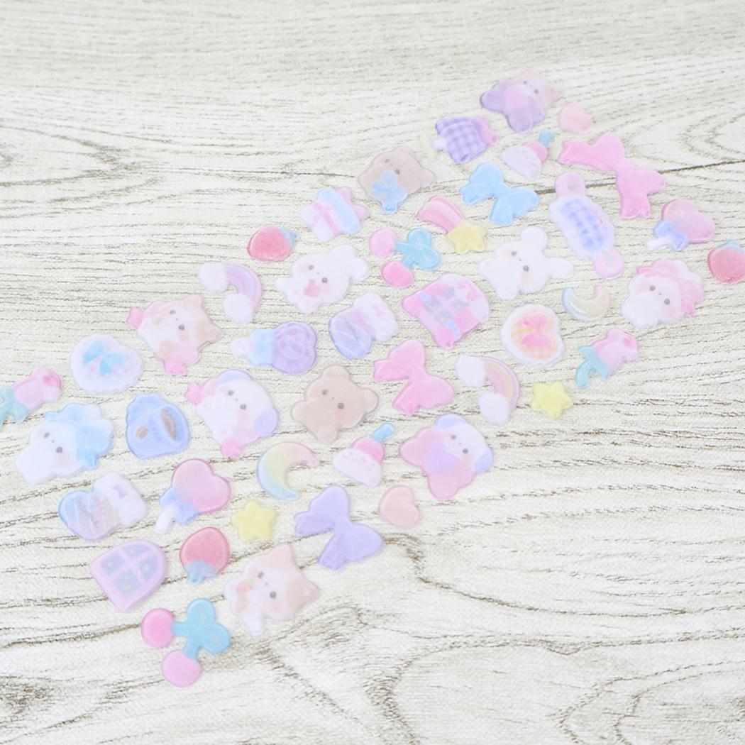 【お一人様1つまで】 シールシート ボンボンドロップシール（フロッキー） ぬいぬいふわ デコシール 手帳 クーリア