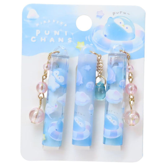 きらきらぷにちゃんず 鉛筆キャップ チャーム付き鉛筆キャップ えんぴつカバー3本セット ぷかぷか クーリア 新学期準備文具 女の子 かわいい グッズ メール便可 シネマコレクション
