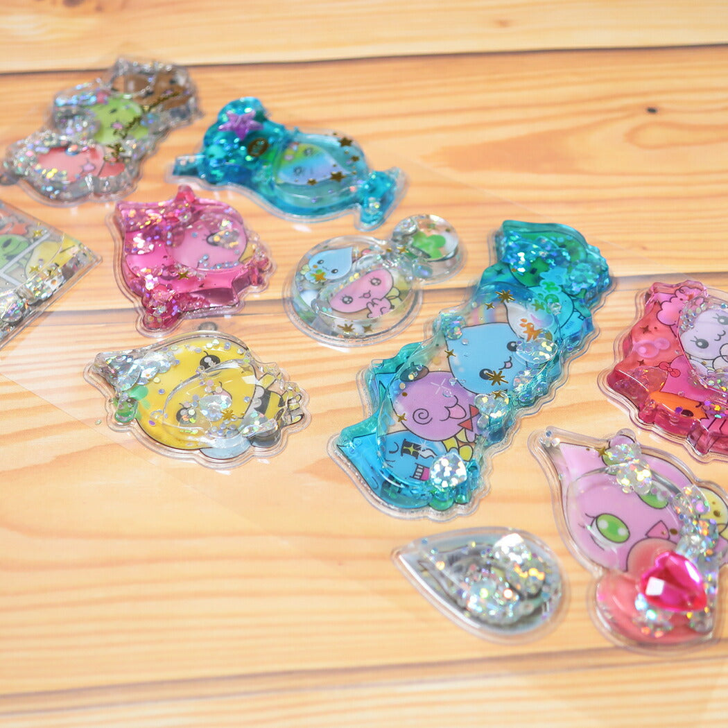 【おひとり様1つまで】 しずくちゃん シールシート キラリンウォーターシール しずくの森のなかまたち デコレーション クーリア