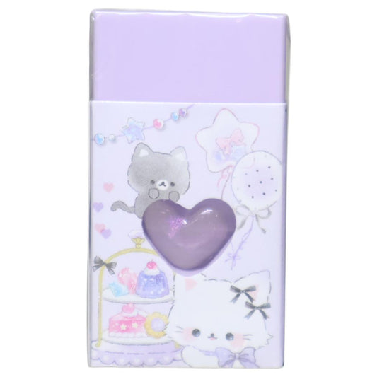チャーミングルーム けしごむ ストーン入り消しゴム シャトン クーリア 新学期準備文具 女の子 かわいい グッズ メール便可 シネマコレクション