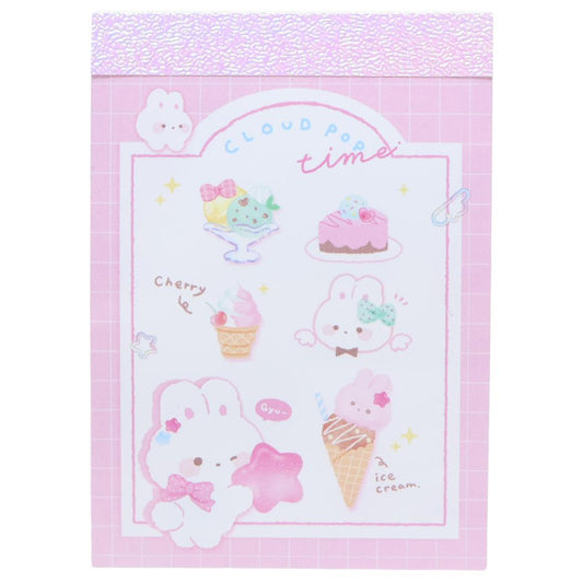 クラウドポップタイム メモ帳 プチメモ ミニミニメモ ストロベリー クーリア 新学期準備文具 かわいい グッズ メール便可 シネマコレクション