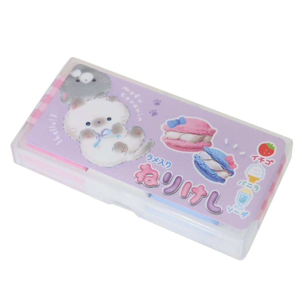 消しゴム ラメ入りねりけし もふころりん ねこ クーリア 新学期準備文具 かわいい グッズ メール便可 シネマコレクション