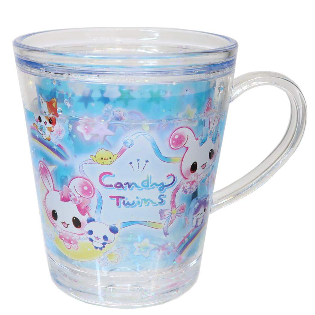 プラカップ ゆらキラウォーターカップ キャンディツインズ スター クーリア プラコップ 食器 キッズ 子供 子ども こども グッズ シネマコレクション
