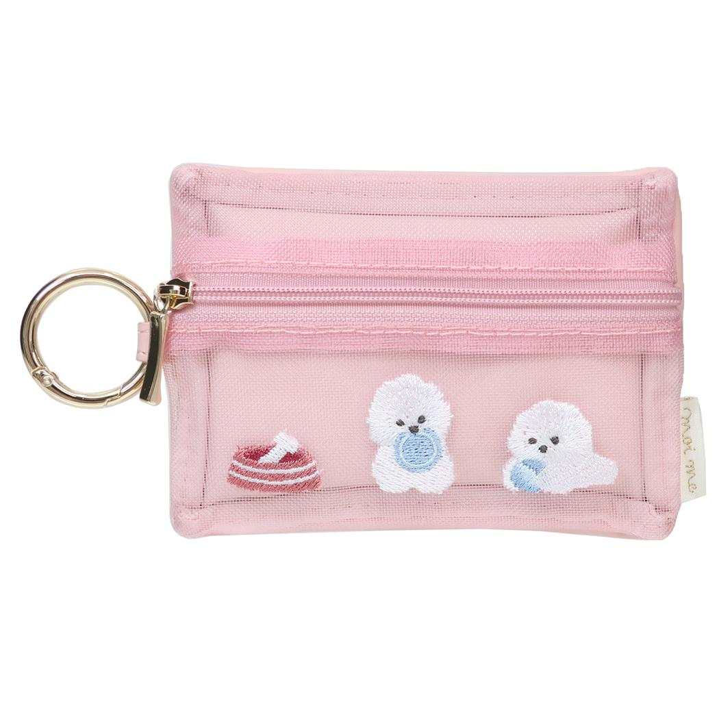 モイミー ミニポーチ カラビナ付きティッシュポーチ いぬ クーリア ポケットティッシュケース かわいい グッズ メール便可 シネマコレクション