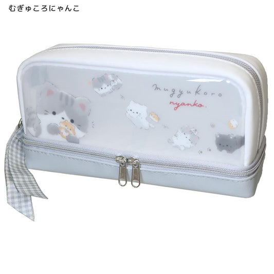 ころころアニマル ペンケース ペンポーチ むぎゅころにゃんこ クーリア