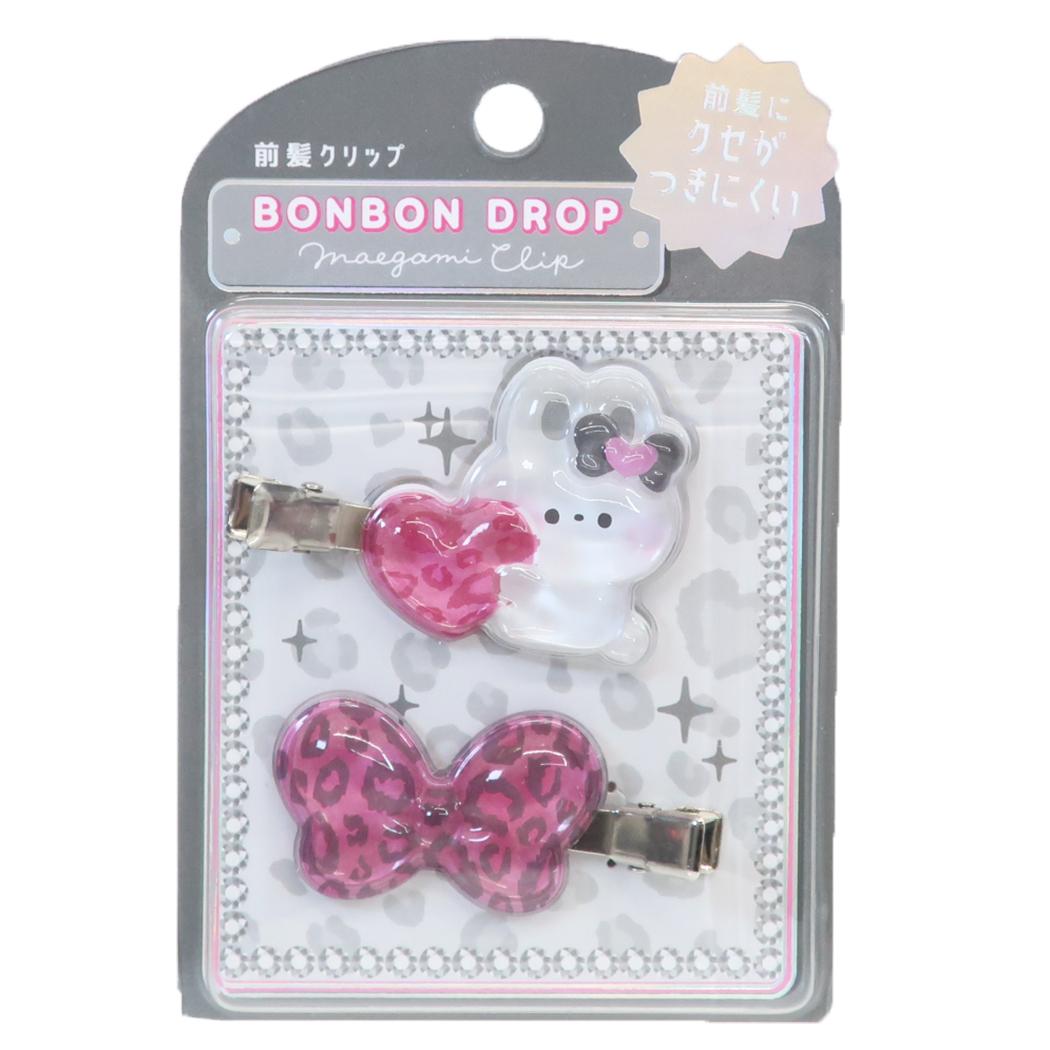 ヘアアクセサリー BONBON DROP ボンボンドロップ前髪クリップ レオパードB クーリア