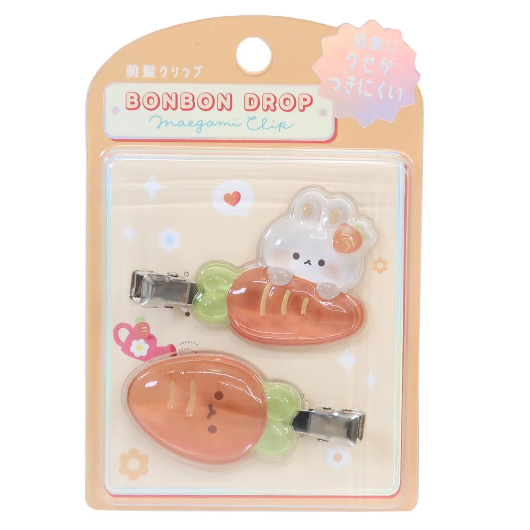 ヘアアクセサリー BONBON DROP ボンボンドロップ前髪クリップ にんじん クーリア