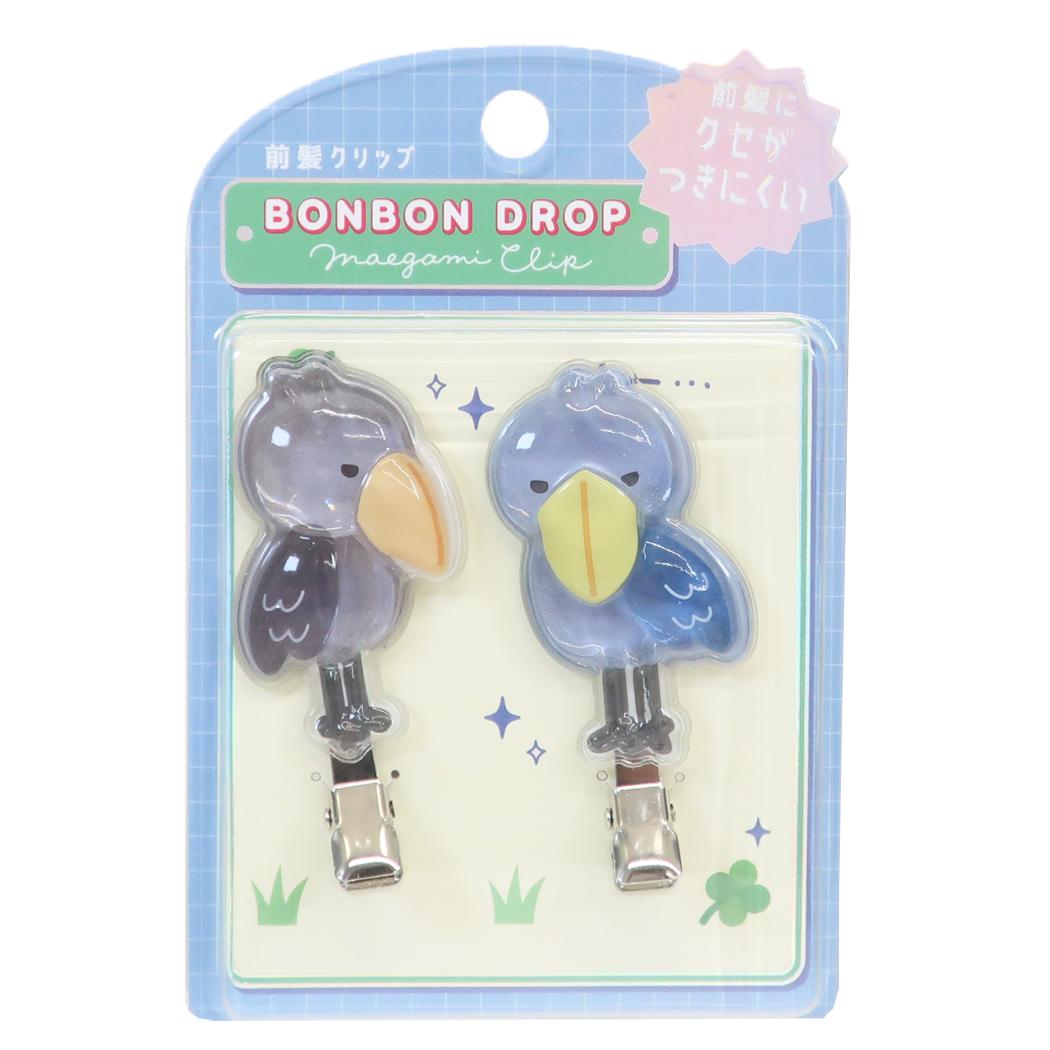 ヘアアクセサリー BONBON DROP ボンボンドロップ前髪クリップ ハシビロコウ クーリア
