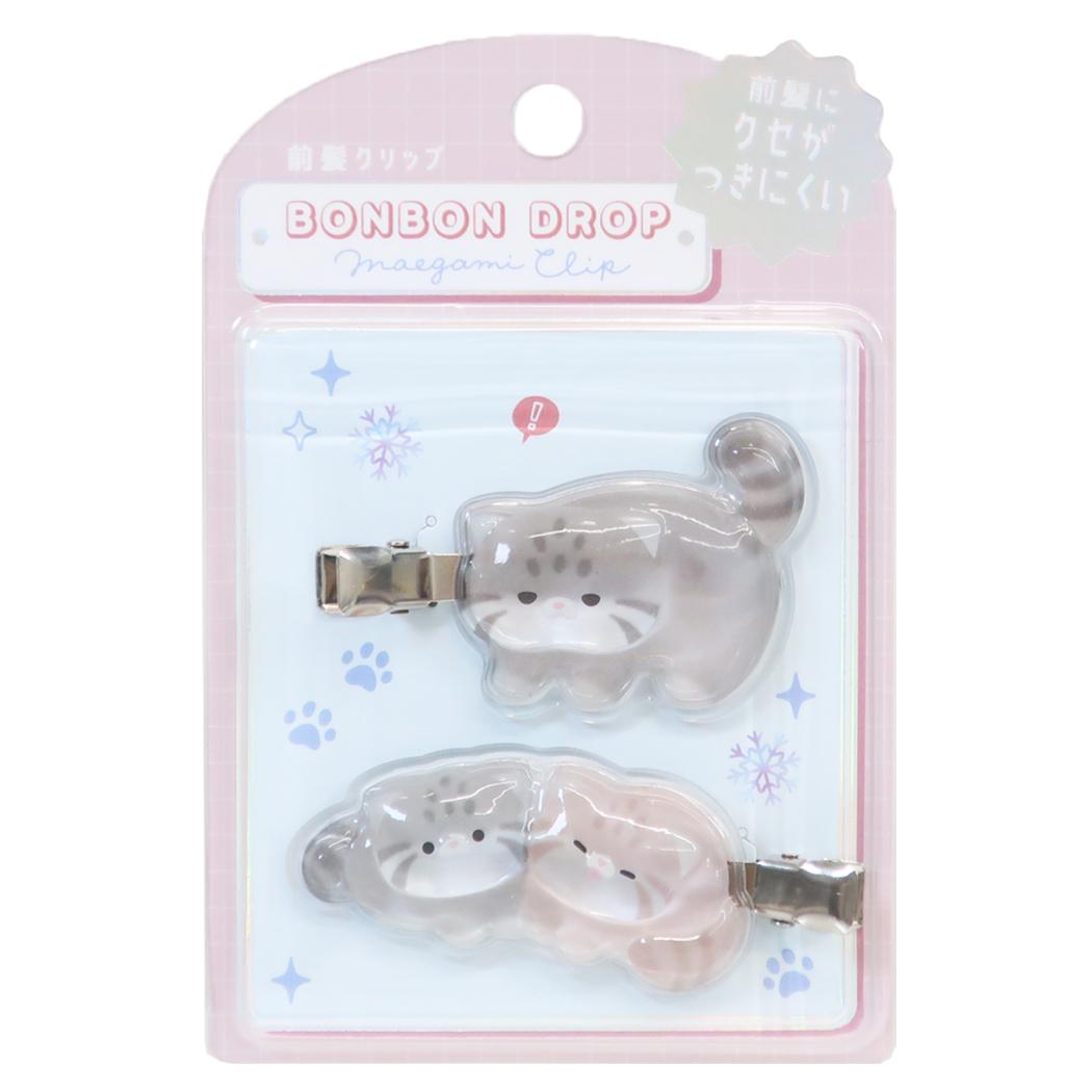 ヘアアクセサリー BONBON DROP ボンボンドロップ前髪クリップ マヌルネコ クーリア