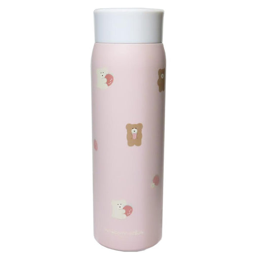 ほっこりモコモカ 保温保冷水筒 ステンレスボトル 480ml モカ＆クリーム 新入学 クーリア 新学期準備 ランチ雑貨 グッズ シネマコレクション