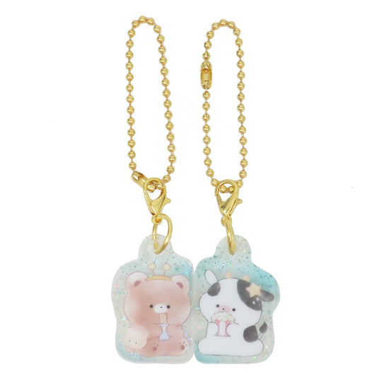 むぎゅっと キーチェーン プチおそろいキーホルダー くま＆ちーず クーリア プレゼント かわいい グッズ メール便可 シネマコレクション