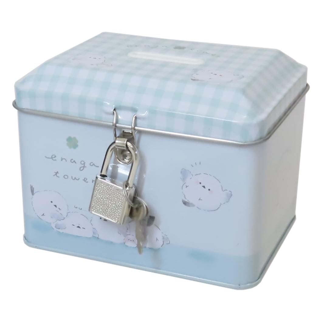 貯金箱 カギ付き缶バンク エナガタワー クーリア プレゼント かわいい グッズ シネマコレクション