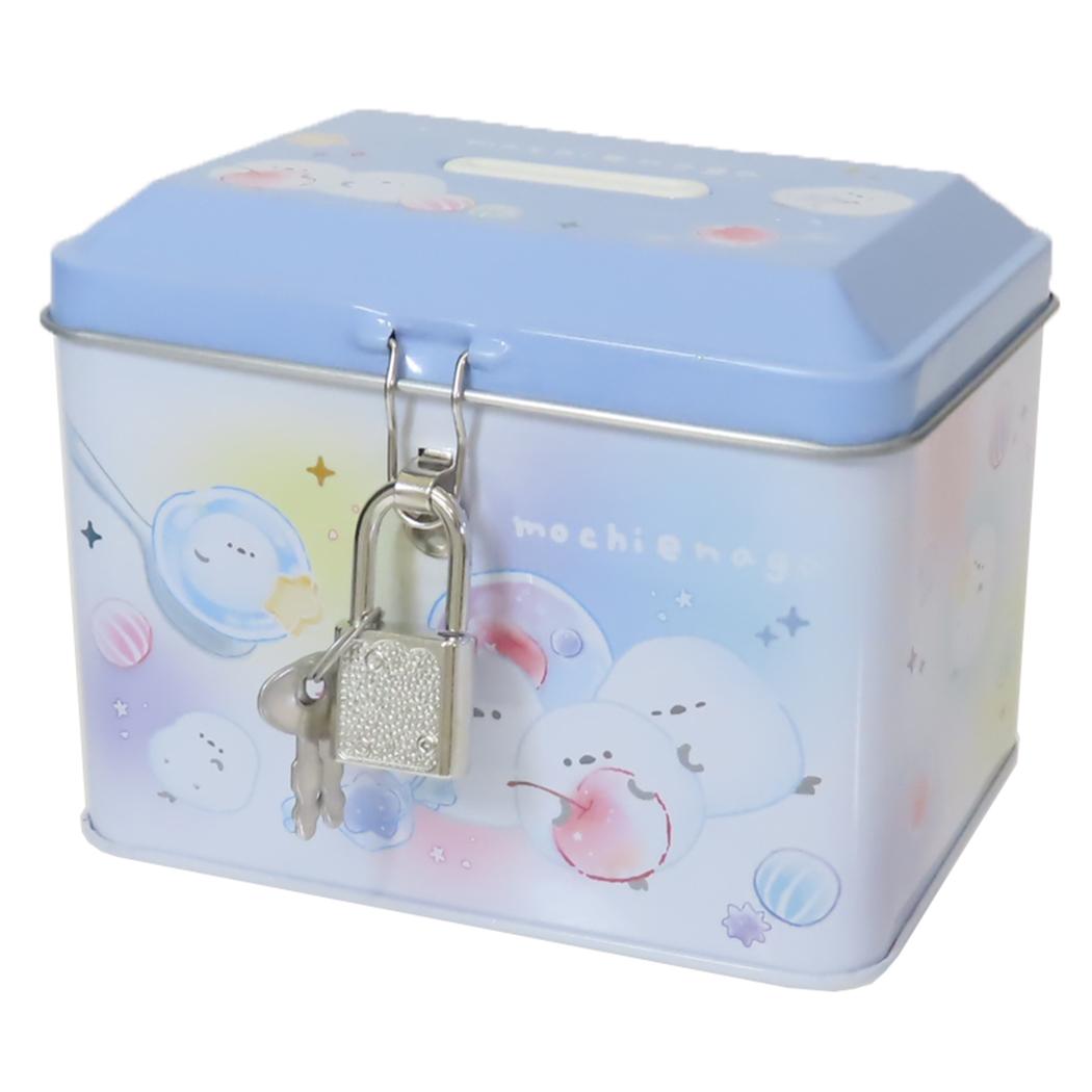 貯金箱 カギ付き缶バンク もちえなが クーリア プレゼント かわいい グッズ シネマコレクション
