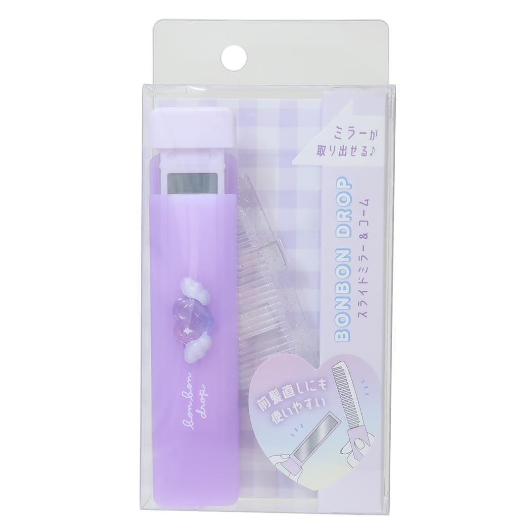 ボンボンドロップコスメ 手鏡＆くし スライドミラー＆コーム ハート クーリア プレゼント 女の子 かわいい グッズ メール便可 シネマコレクション
