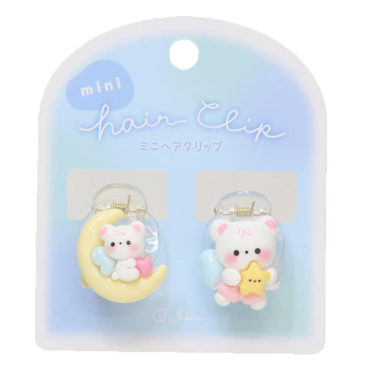 ヘアアクセサリー ミニヘアクリップ くま クーリア 女子向けプレゼント かわいい グッズ シネマコレクション