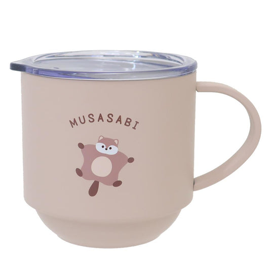 レアアニマル マグカップ 蓋付きステンレスマグ 280ml ムササビ 新入学 クーリア プレゼント かわいい グッズ シネマコレクション