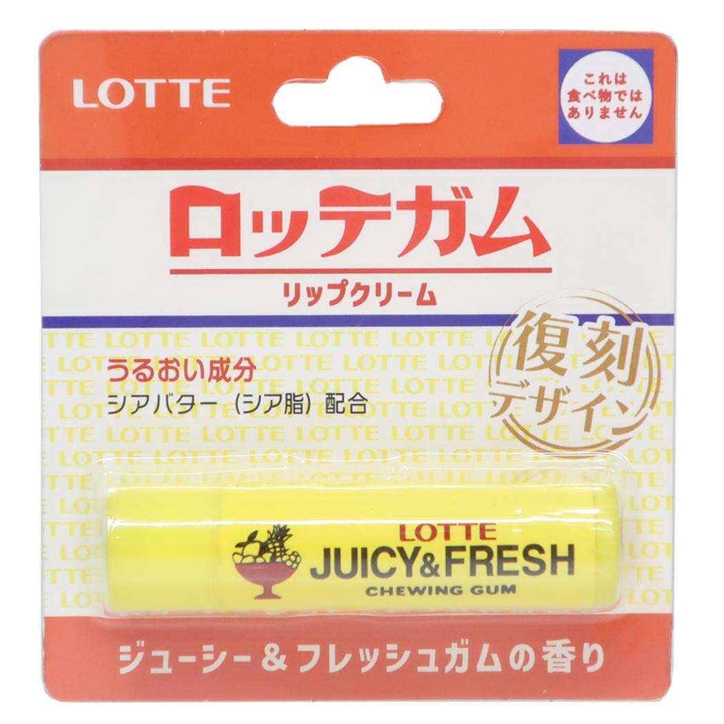 ロッテガム コスメ雑貨 リップクリーム ジューシー＆フレッシュガムの香り お菓子パッケージ レイス プレゼント ギフト リップケア グッズ メール便可 シネマコレクション