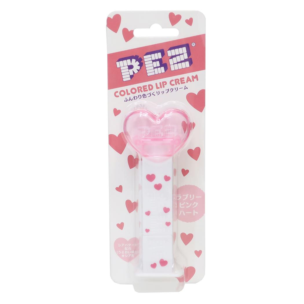 PEZ コスメ雑貨 カラーリップクリーム ラブリーピンクハート レイス リップスティック キャラクター グッズ シネマコレクション