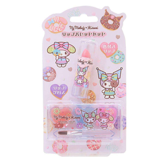 マイメロディ＆クロミ キッズコスメ リップパレットセット DD サンリオ レイス プレゼント 女の子 コスメ雑貨 キャラクター グッズ メール便可 シネマコレクション