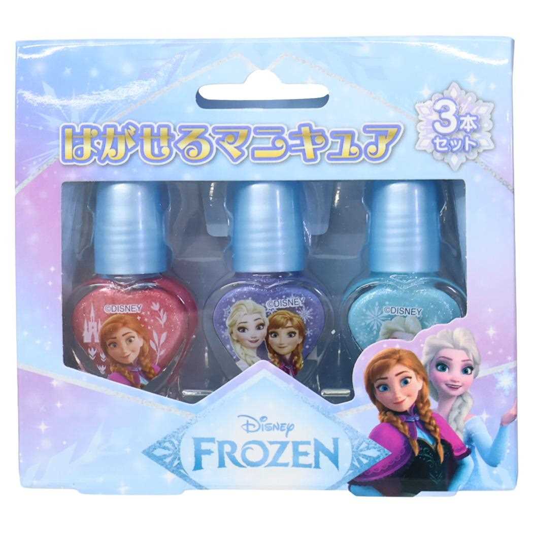 アナと雪の女王 ピールオフネイルアート はがせるマニキュア3本セット ディズニー レイス キッズコスメ キャラクター グッズ シネマコレクション