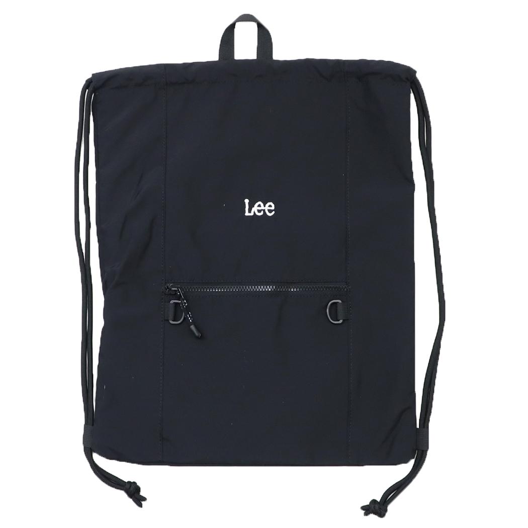 LEE サブリュック ナイロンポリナップサック ブラック ラビット