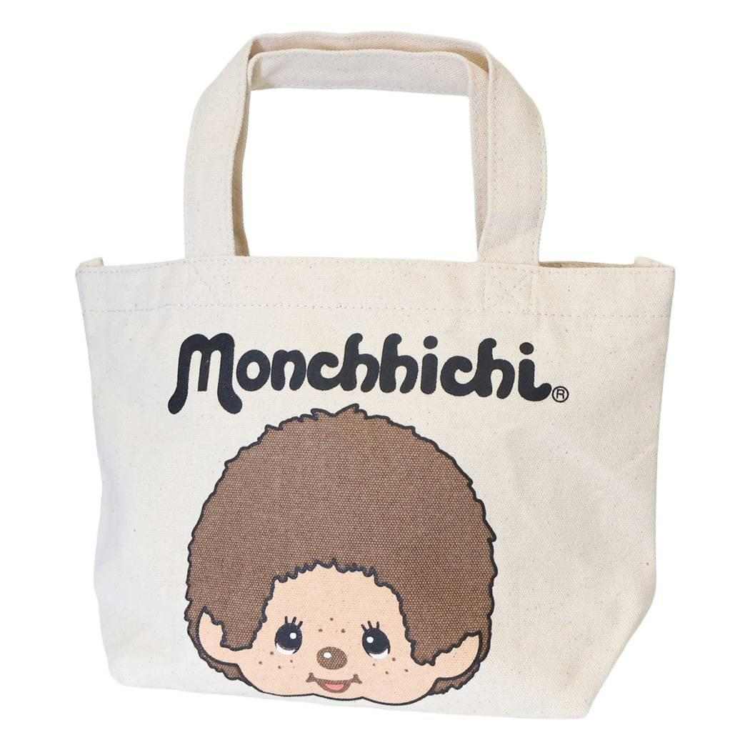 モンチッチ ランチトート ハンプ フェイス柄 ミニ手提げ バッグ エクリュ 帆布 ミニトート トートバッグ エクリュ ラビット