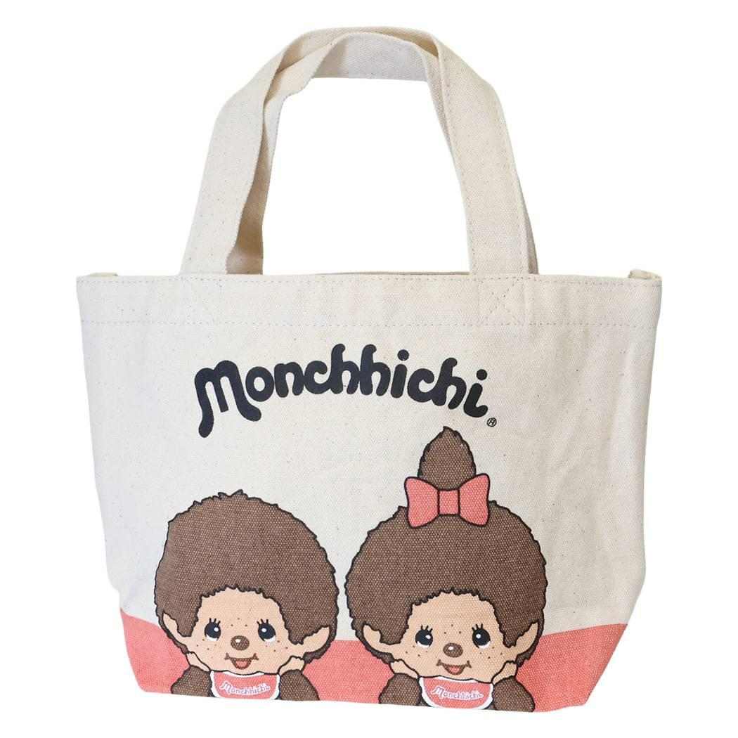 モンチッチ ランチトート ハンプ コンビ ミニ手提げ バッグ エクリュ 帆布 ミニトート トートバッグ エクリュ ラビット
