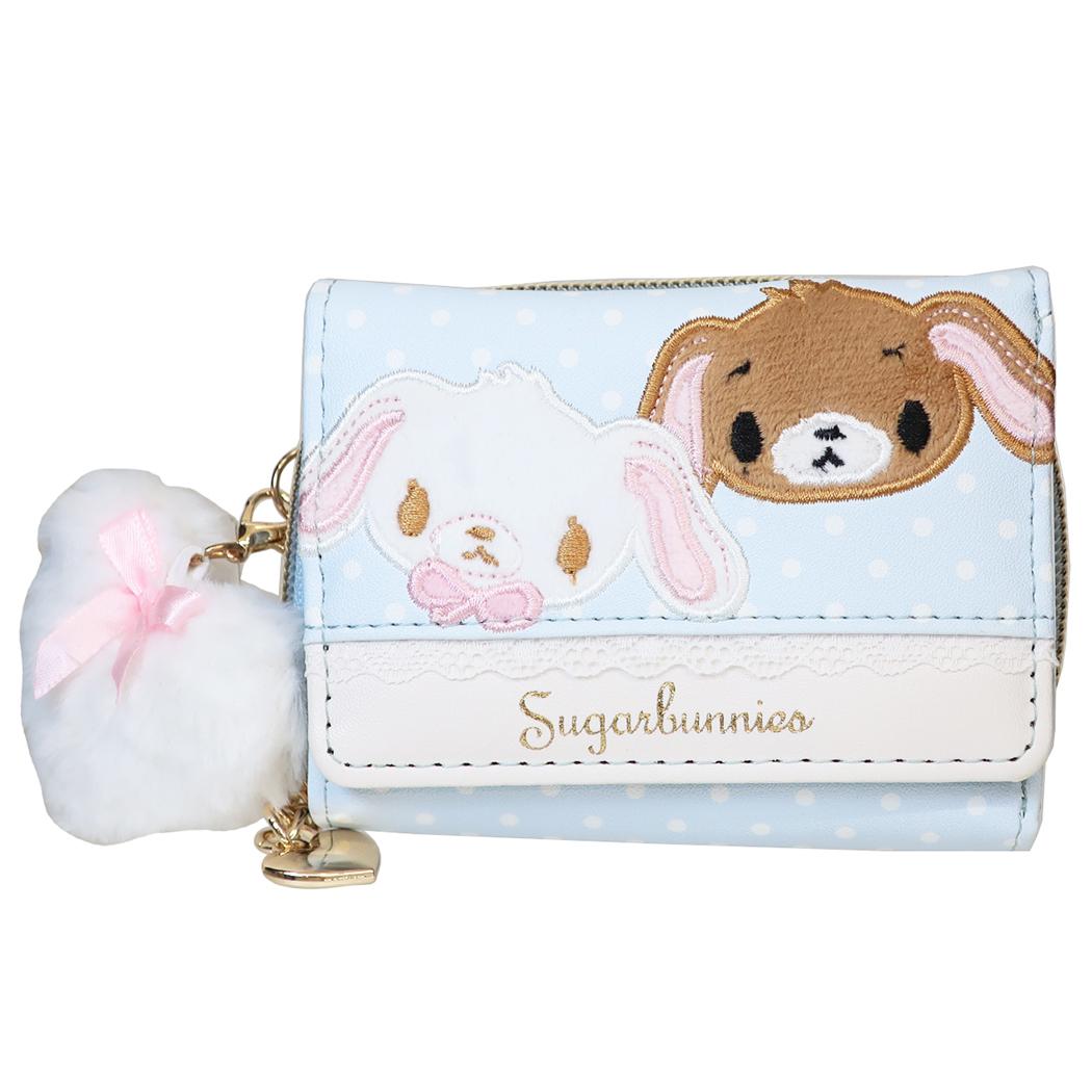 シュガーバニーズ 財布 合皮ドットミニ財布 ブルー Sanrio ラビット