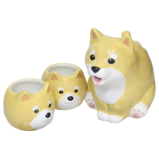 ティーセット 柴犬親子のティーセット いぬ サンアート プレゼント かわいい おもしろ雑貨 食器 グッズ シネマコレクション
