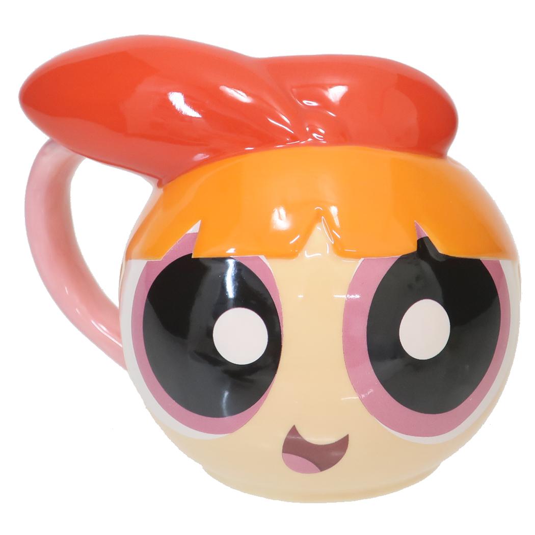 パワーパフガールズ マグカップ フェイスマグ ブロッサム サンアート コーヒーカップ キャラクター グッズ シネマコレクション