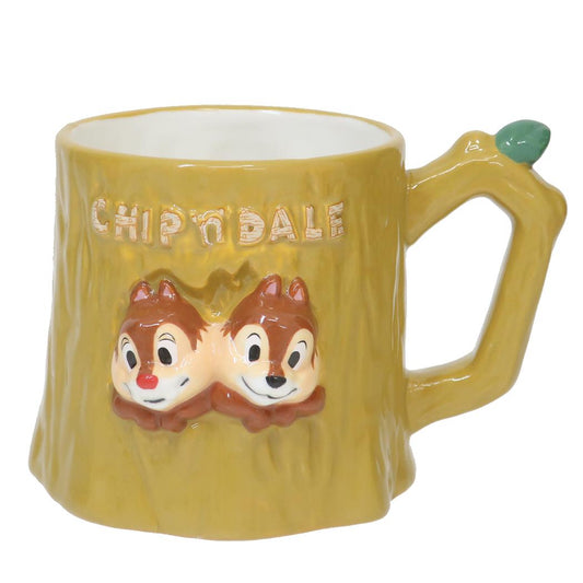 チップ＆デール マグカップ 切り株マグ ディズニー サンアート プレゼント ギフト おもしろ雑貨 食器 キャラクター グッズ シネマコレクション