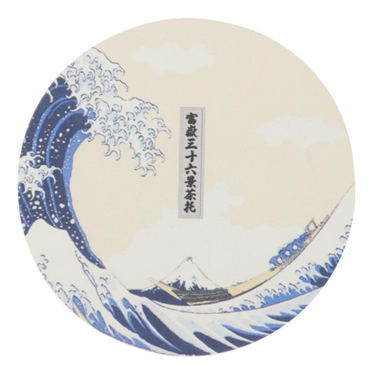富獄三十六景 テーブルウェア 溶岩石コースター 波 サンアート お土産 プレゼント 風景版画 グッズ メール便可 シネマコレクション