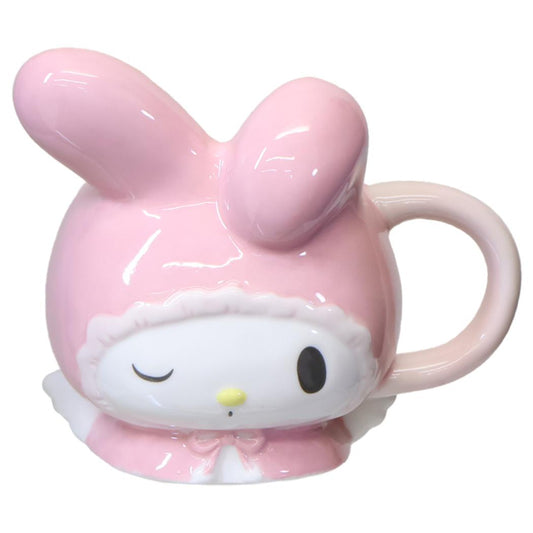 マイメロディ マグカップ フェイスマグ 350ml ホワイトエンジェル サンリオ サンアート かわいい 食器 キャラクター グッズ シネマコレクション
