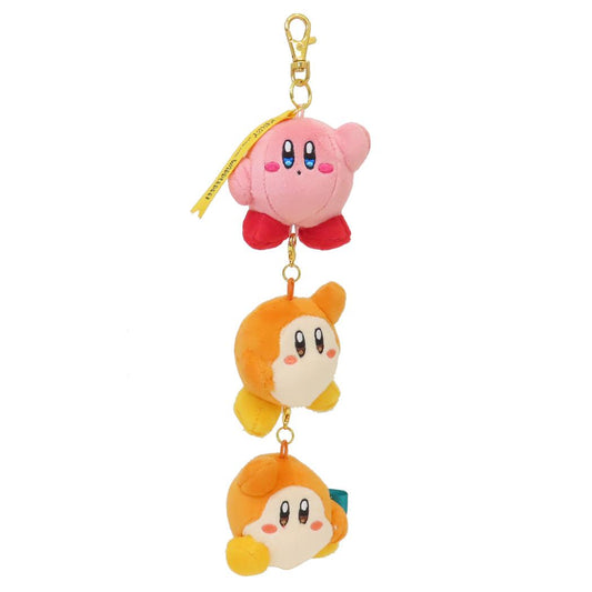 星のカービィ キーホルダー 3連ミニぬいぐるみ じゅんびたいそう 三英貿易 プレゼント キャラクター グッズ シネマコレクション