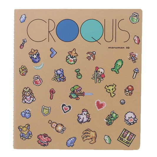 ゼルダの伝説 神々のトライフォース スケッチブック クロッキーブック SQ スクエア 三英貿易 お絵描き帳 キャラクター グッズ メール便可 シネマコレクション
