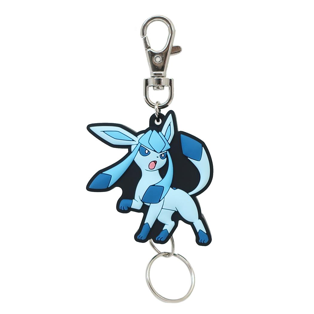 ポケットモンスター キーリング ラバーリールキーホルダー グレイシア N ポケモン エスケイジャパン 鍵ホルダー キャラクター グッズ メール便可 シネマコレクション